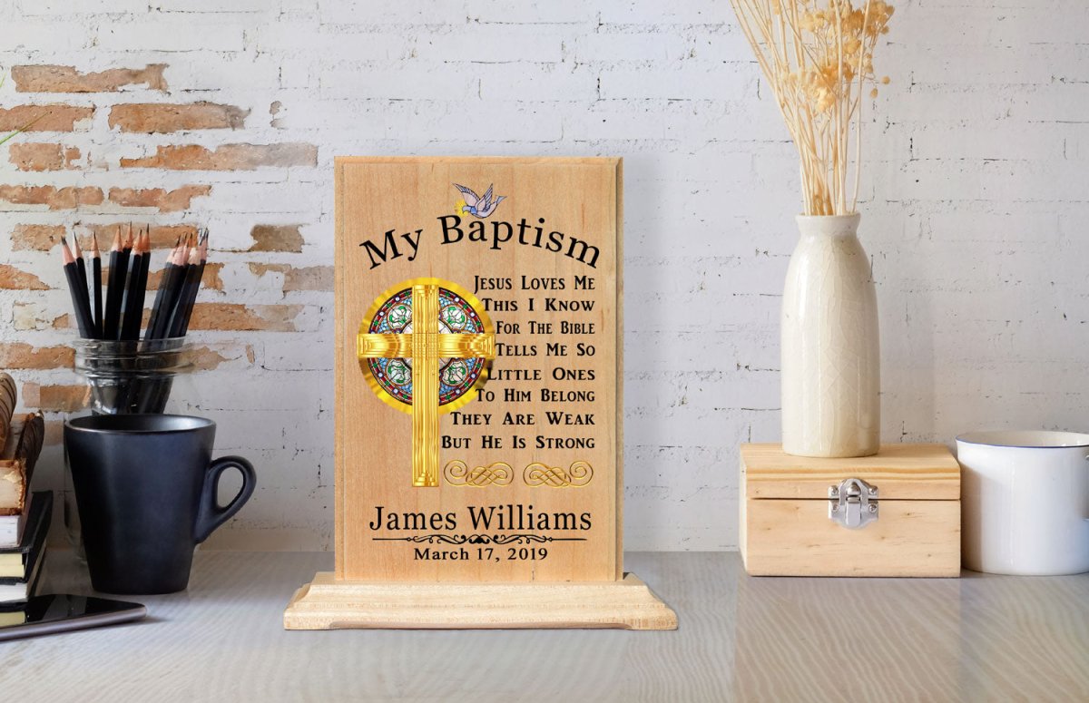 Custom Baptism Gift For Boys or Girls Personalized Christening Present