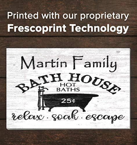 Custom Bathroom Sign Vintage Family Bath House Design