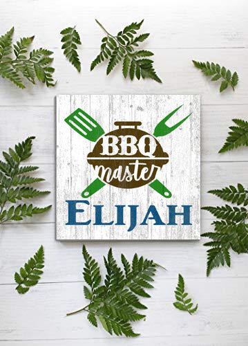 Custom BBQ Master Sign Personalized Barbecue Grill Gift Idea