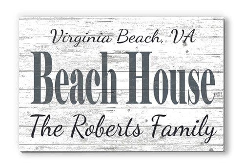 Custom Beach House Sign Personalized Coastal Décor