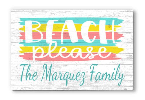 Custom Beach House Sign Personalized Coastal Home Décor