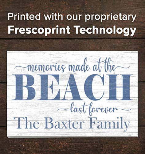 Custom Beach House Sign Personalized Memories Made At The Beach Last Forever