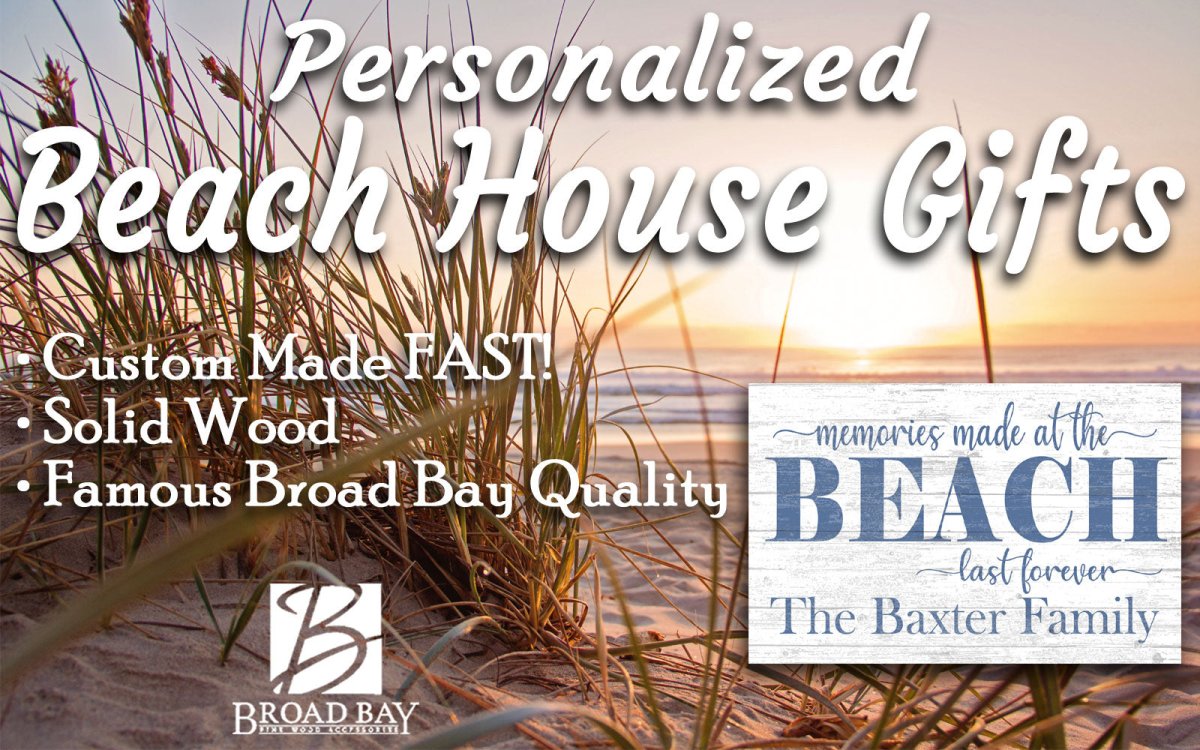 Custom Beach House Sign Personalized Memories Made At The Beach Last Forever