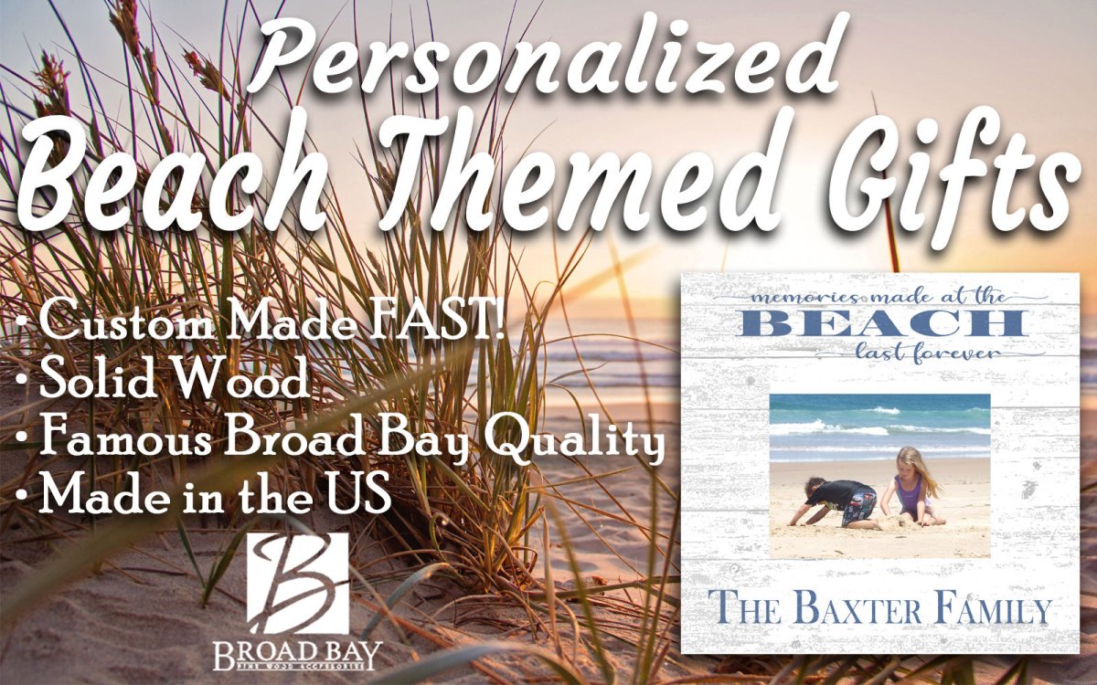 Custom Beach Theme Frame Upload Picture - Memories Made at The Beach Last Forever
