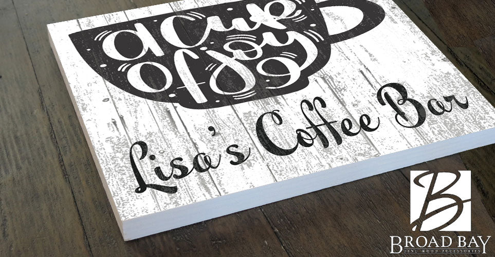 Custom Coffee Bar Sign