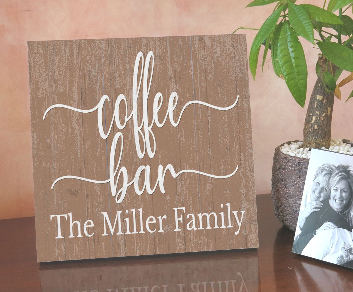 Custom Coffee Bar Sign Personalized
