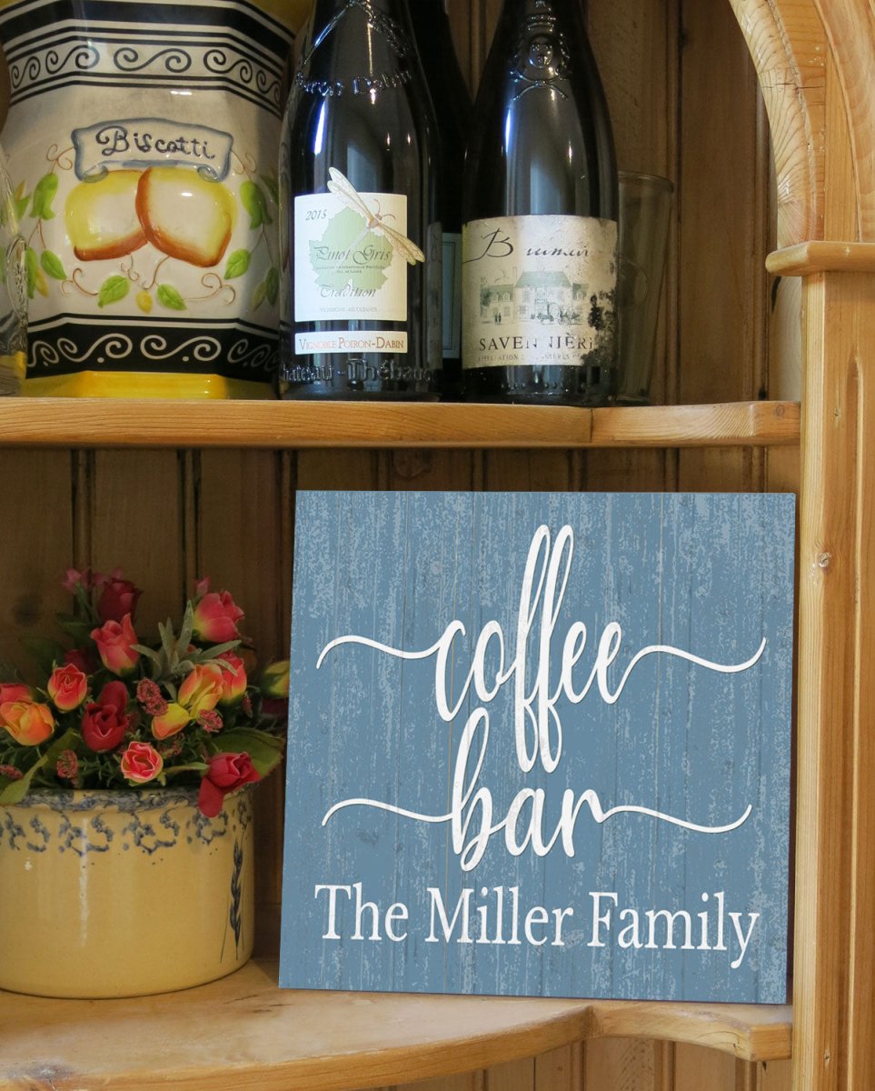 Custom Coffee Bar Sign Personalized