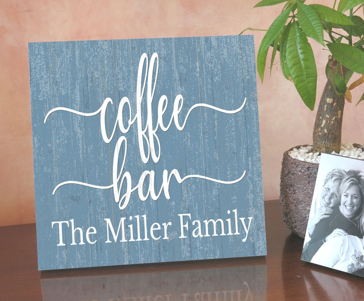 Custom Coffee Bar Sign Personalized