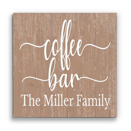 Custom Coffee Bar Sign Personalized