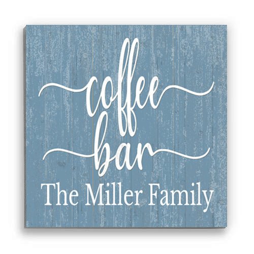 Custom Coffee Bar Sign Personalized