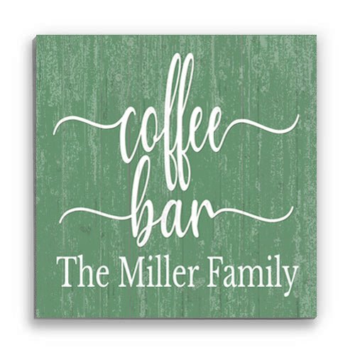 Custom Coffee Bar Sign Personalized