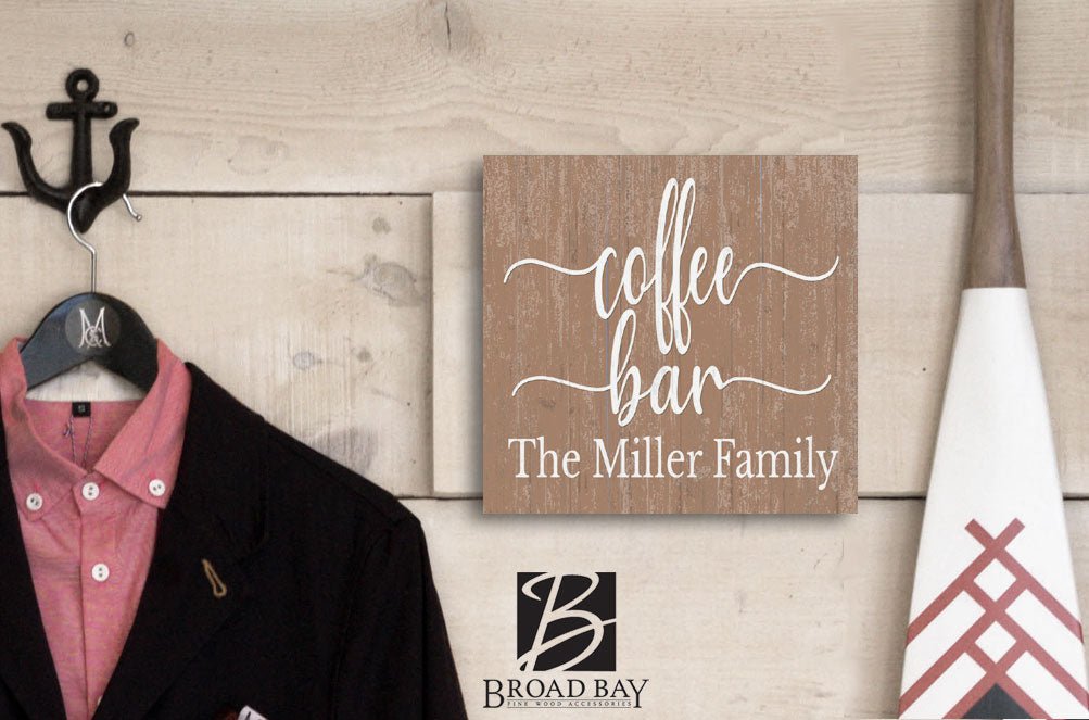 Custom Coffee Bar Sign Personalized