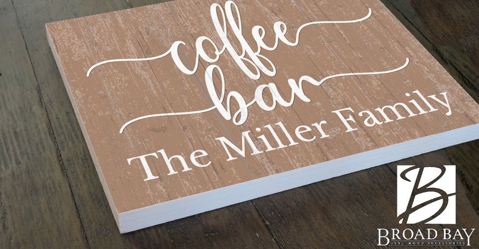 Custom Coffee Bar Sign Personalized
