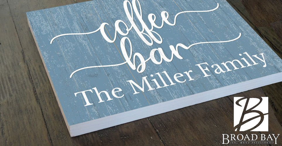 Custom Coffee Bar Sign Personalized