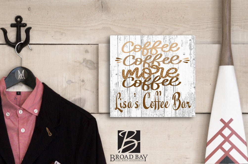 Custom Coffee Bar Signs Coffee Lover Gift