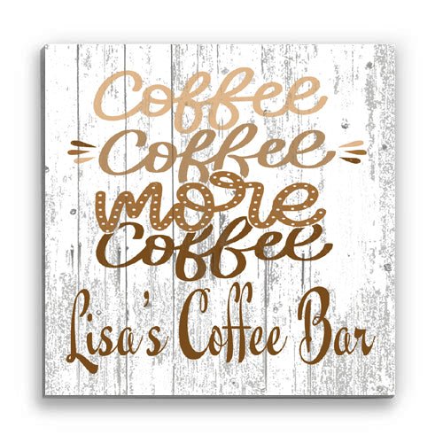 Custom Coffee Bar Signs Coffee Lover Gift