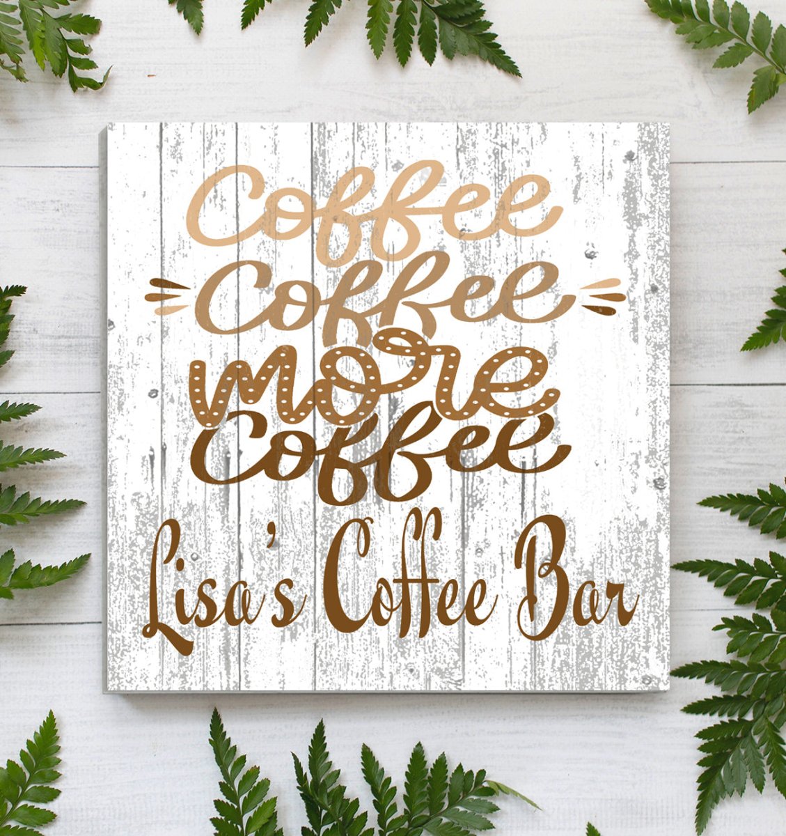 Custom Coffee Bar Signs Coffee Lover Gift