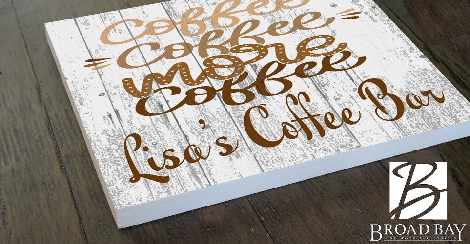 Custom Coffee Bar Signs Coffee Lover Gift