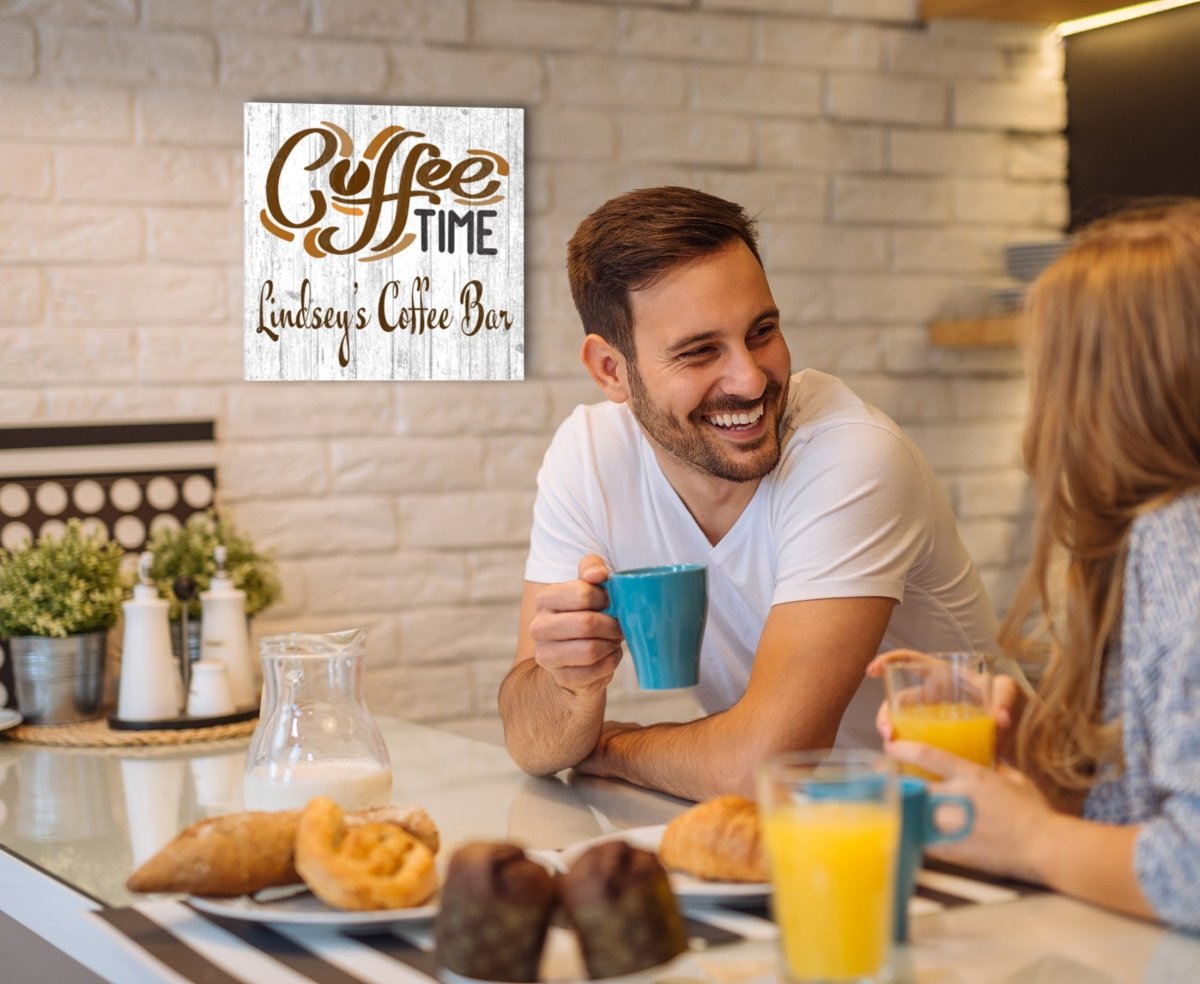 Custom Coffee Time Sign For Coffee Bar or Kitchen