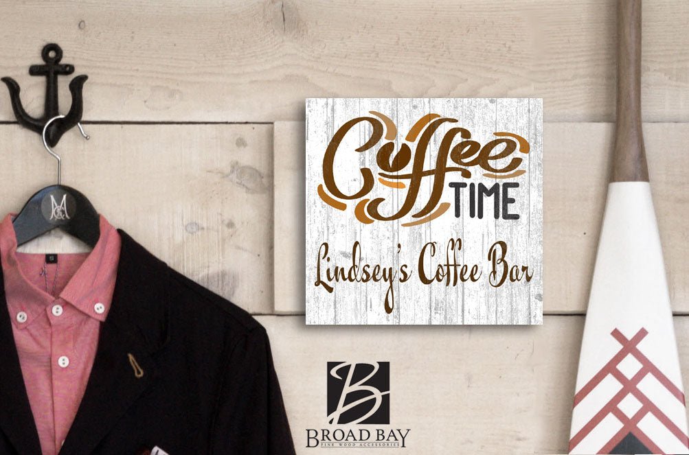 Custom Coffee Time Sign For Coffee Bar or Kitchen