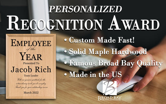 Employee of the Year Plaque – Personalized Recognition Award for Outstanding Team Members