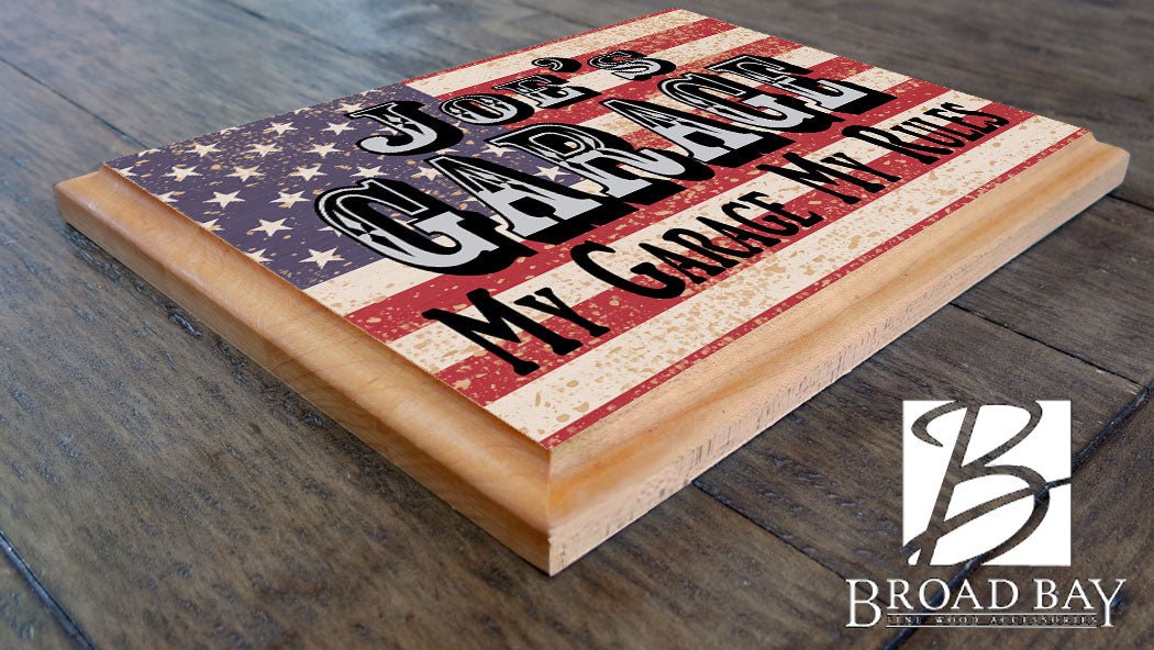 Custom Garage Sign PERSONALIZED Man Cave Decoration For Him Husband Father Dad