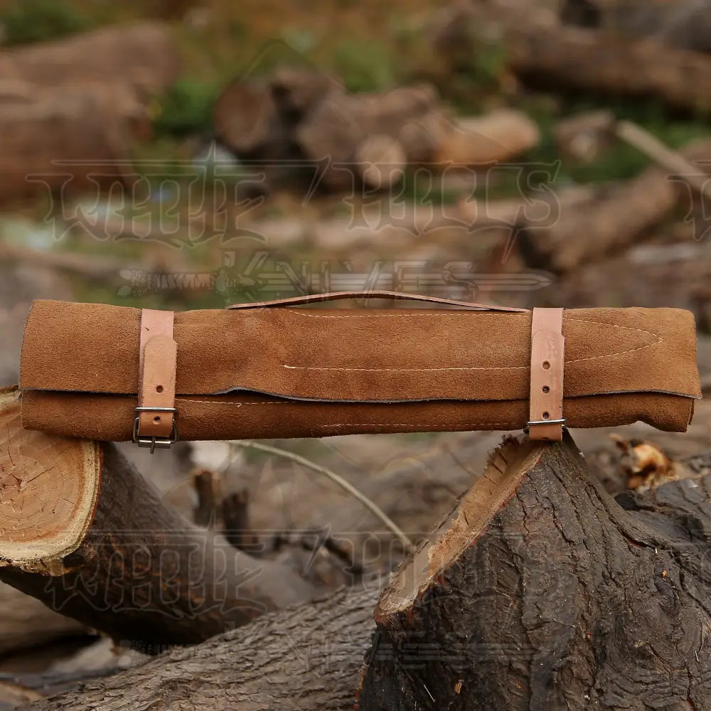 Custom Hand Made Forged Damascus Steel Chef Knife Set Kitchen Knives With Wood Handle WH 9009