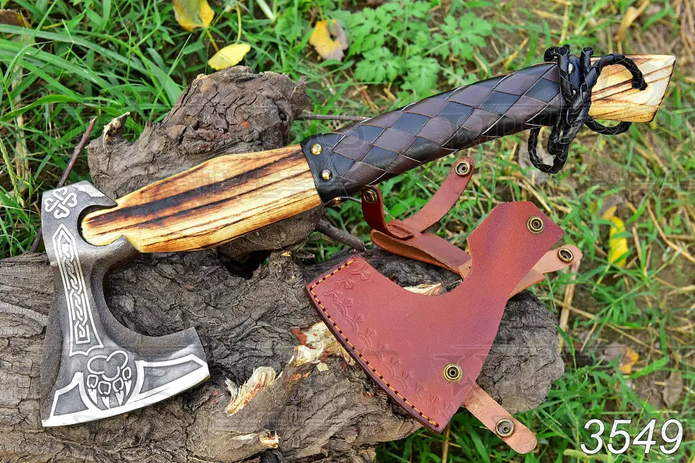 Custom Hand Made Forged High Carbon Steel Axe Superb Design Axe Hatchet Tomahawk WH 3549