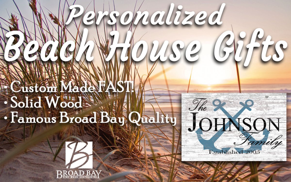 Custom Lake or Beach House Sign – Personalized Anchor Design with Family Name & Established Year | Nautical Wall Art