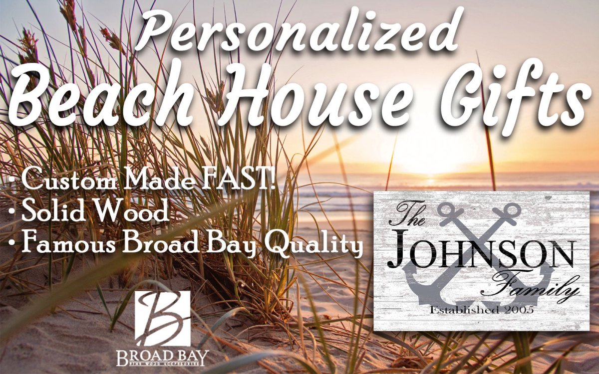 Custom Lake or Beach House Sign – Personalized Anchor Design with Family Name & Established Year | Nautical Wall Art