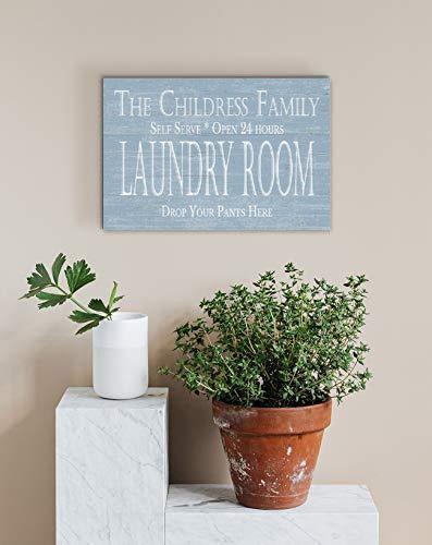 Custom Laundry Room Sign - DROP YOUR PANTS HERE
