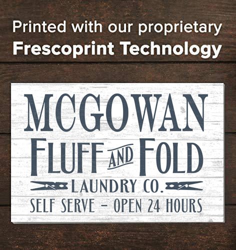 Custom Laundry Room Sign Fluff and Fold Personalized
