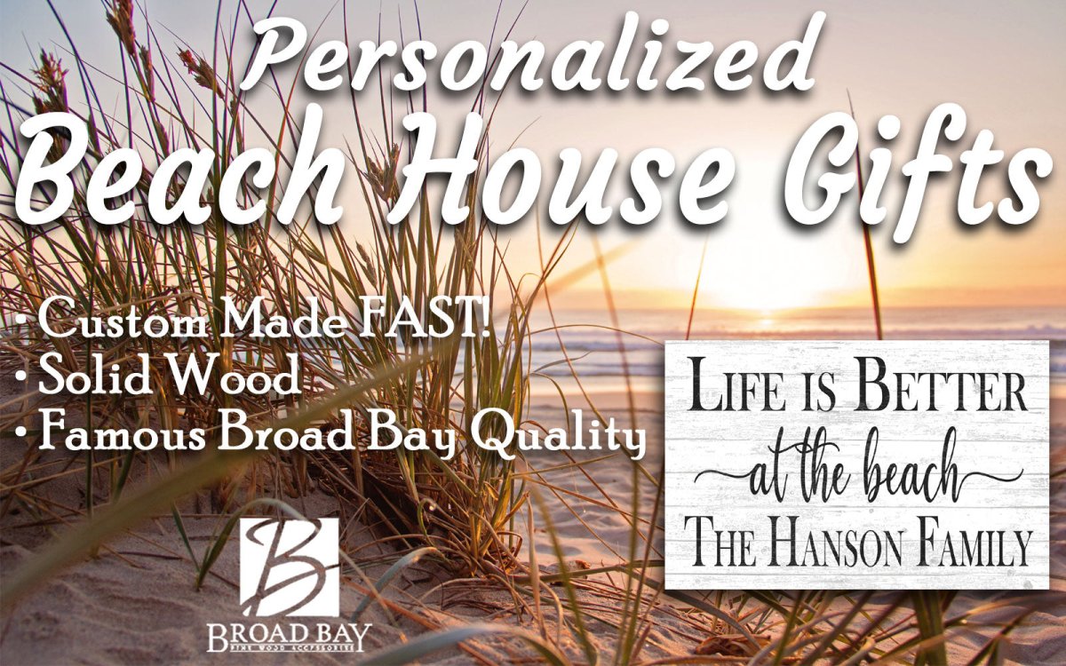Personalized Beach House Sign – “Life Is Better at the Beach” | Custom Family Name Coastal Wall Art