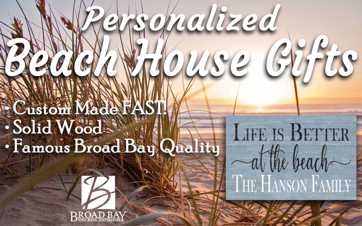 Personalized Beach House Sign – “Life Is Better at the Beach” | Custom Family Name Coastal Wall Art