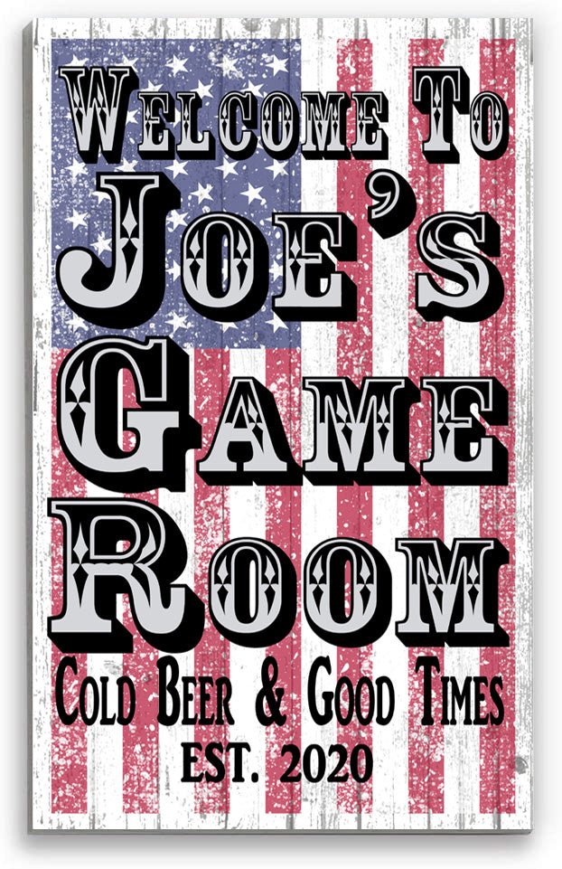 Custom Man Cave Sign Decoration for Garage Workshop Bar or Game Room