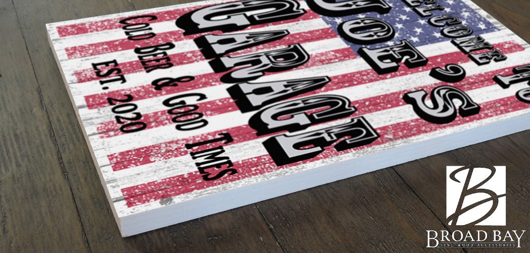 Custom Man Cave Sign Decoration for Garage Workshop Bar or Game Room