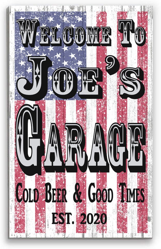 Custom Man Cave Sign Decoration for Garage Workshop Bar or Game Room
