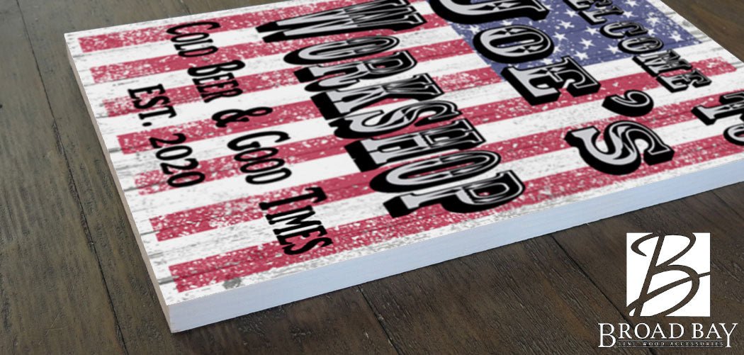 Custom Man Cave Sign Decoration for Garage Workshop Bar or Game Room