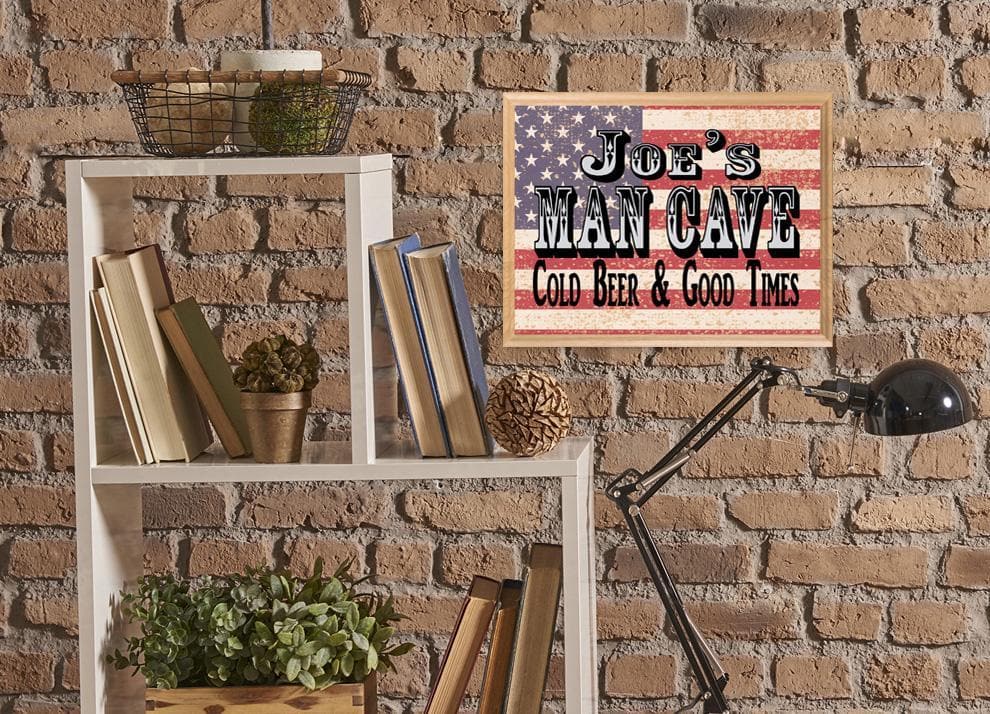 Custom Man Cave Sign PERSONALIZED ManCave Decoration For Men Husband Grandpa Dad