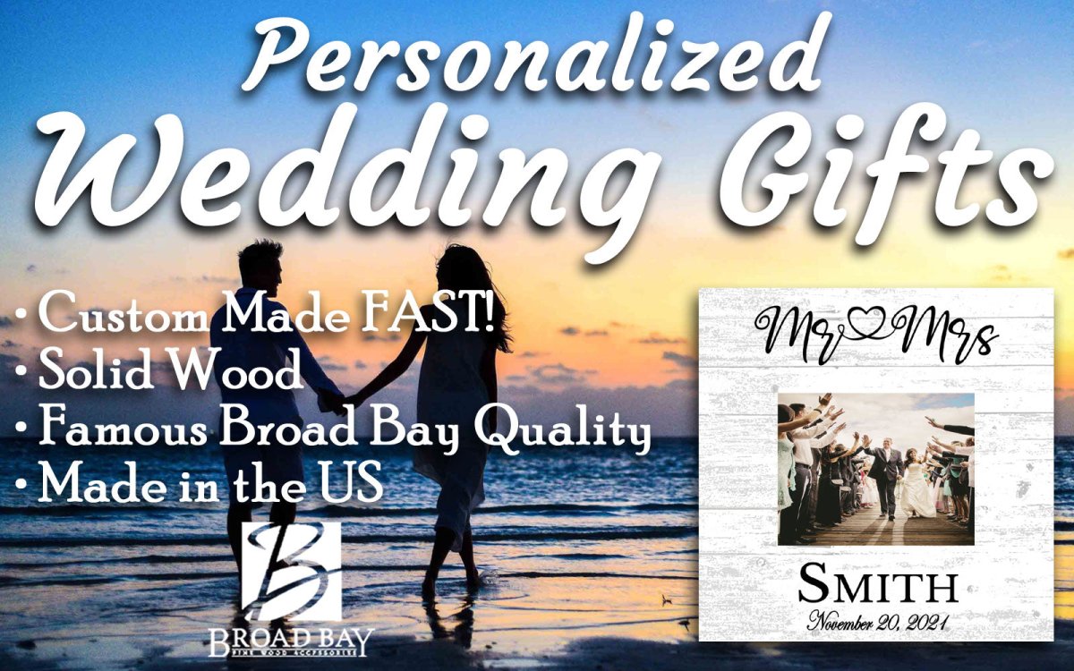 Custom Mr & Mrs Wedding Gift With Printed Photo - Upload Picture