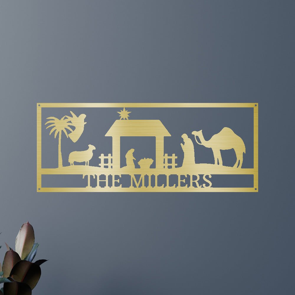 Nativity Personalized Gifts - Custom Metal Sign