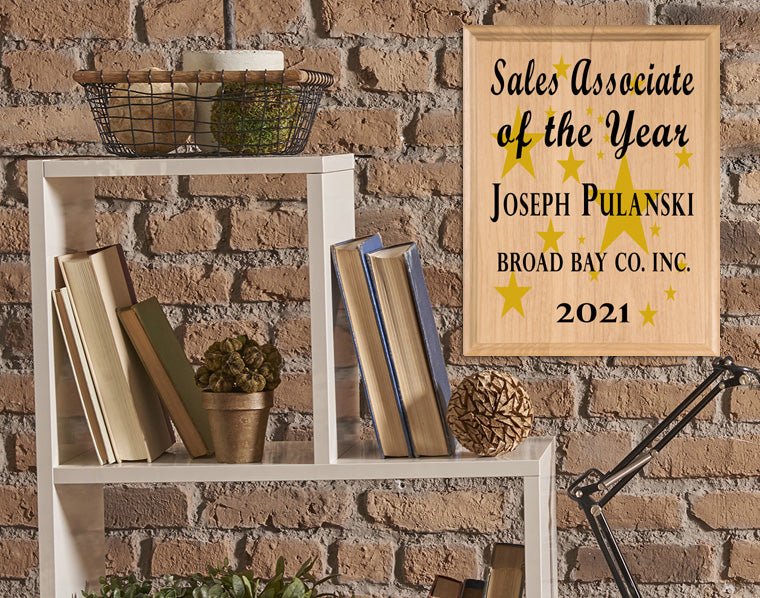 Sales Associate of the Year Plaque – Personalized Employee Recognition Award