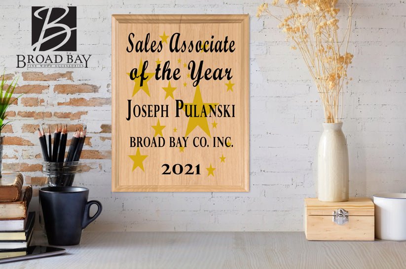 Sales Associate of the Year Plaque – Personalized Employee Recognition Award