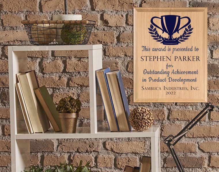 Personalized Product Development Award Plaque – Custom Recognition Gift for Outstanding Achievement