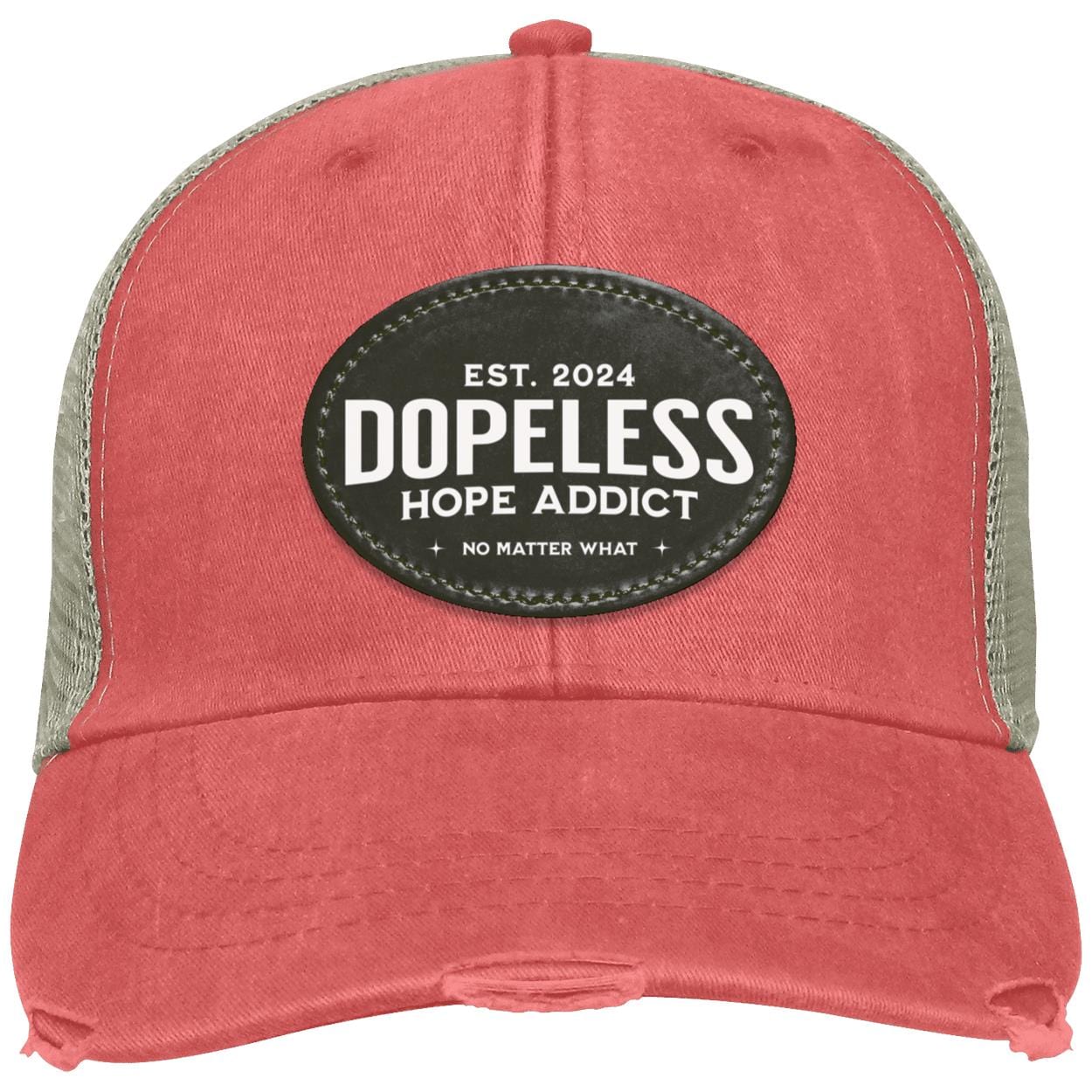 Custom Recovery Distressed Ollie Cap | Inspiring Sobriety |   Dopeless Hope Addict
