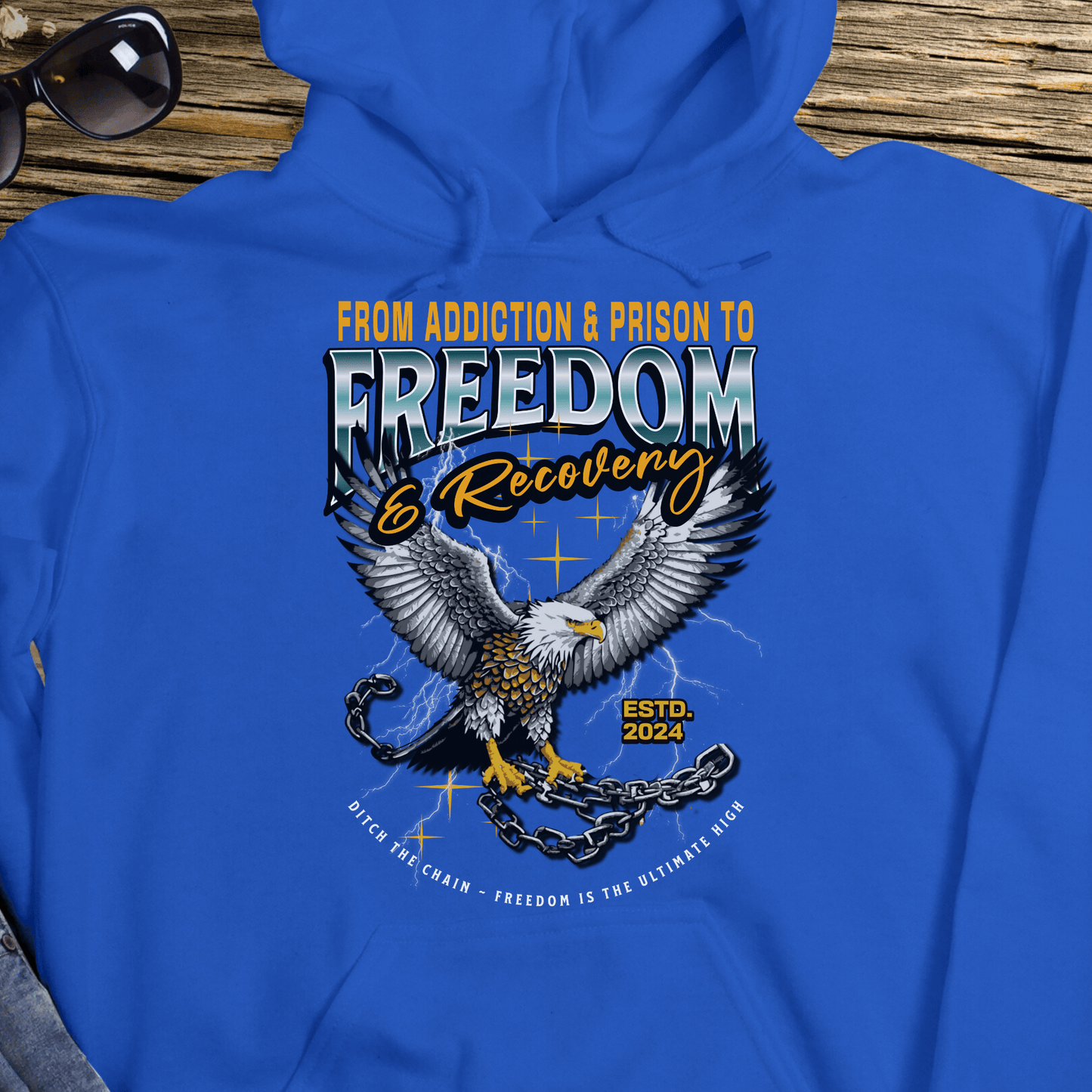 Custom Recovery Hoodie | Inspiring Sobriety |  From Addiction & Prison To Freedom & Recovery