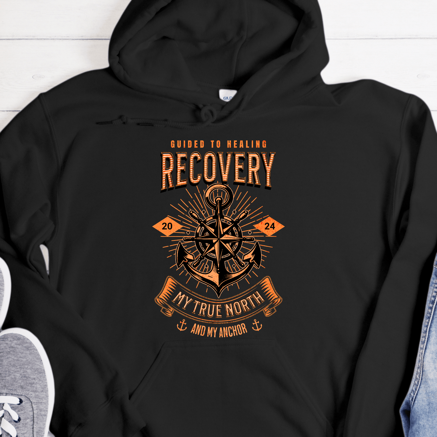 Custom Recovery Hoodie | Inspiring Sobriety |  Recovery - My True North