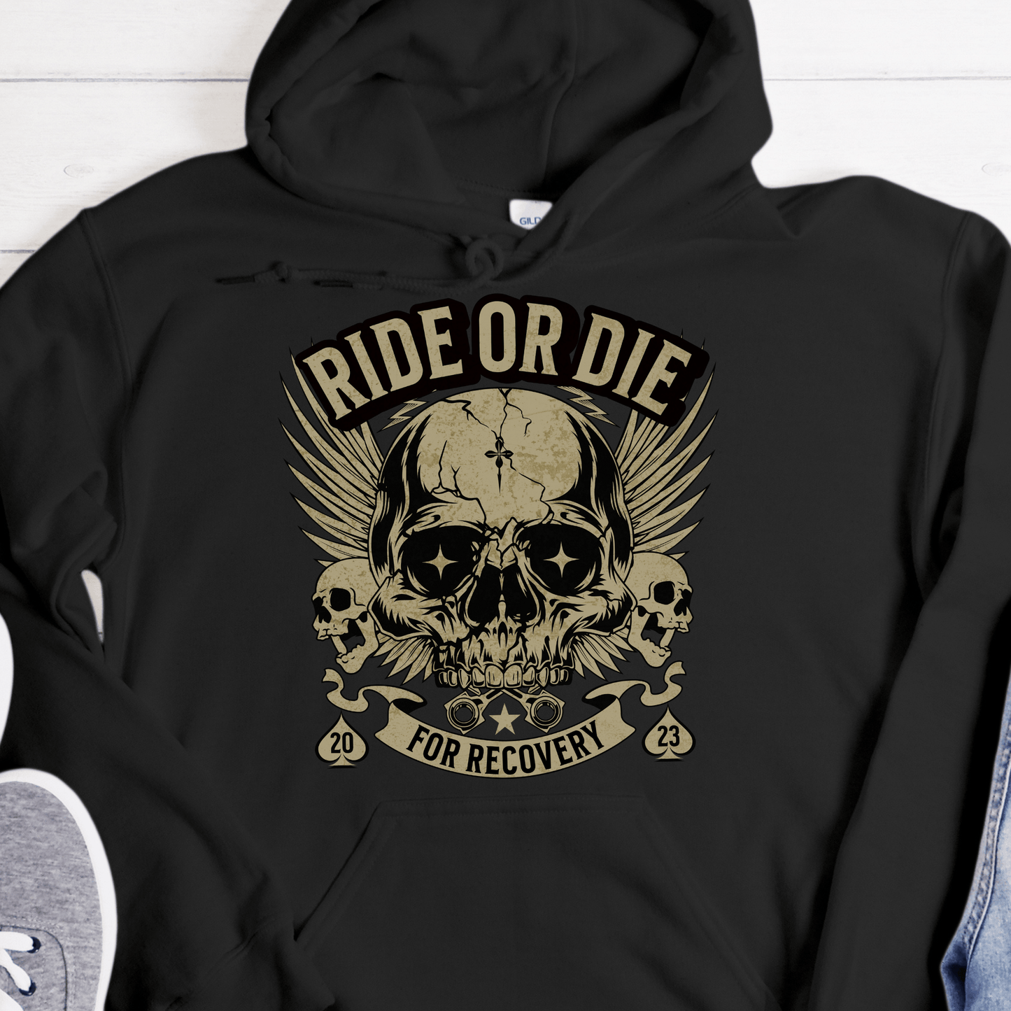 Custom Recovery Hoodie | Inspiring Sobriety |  Ride or Die For Recovery