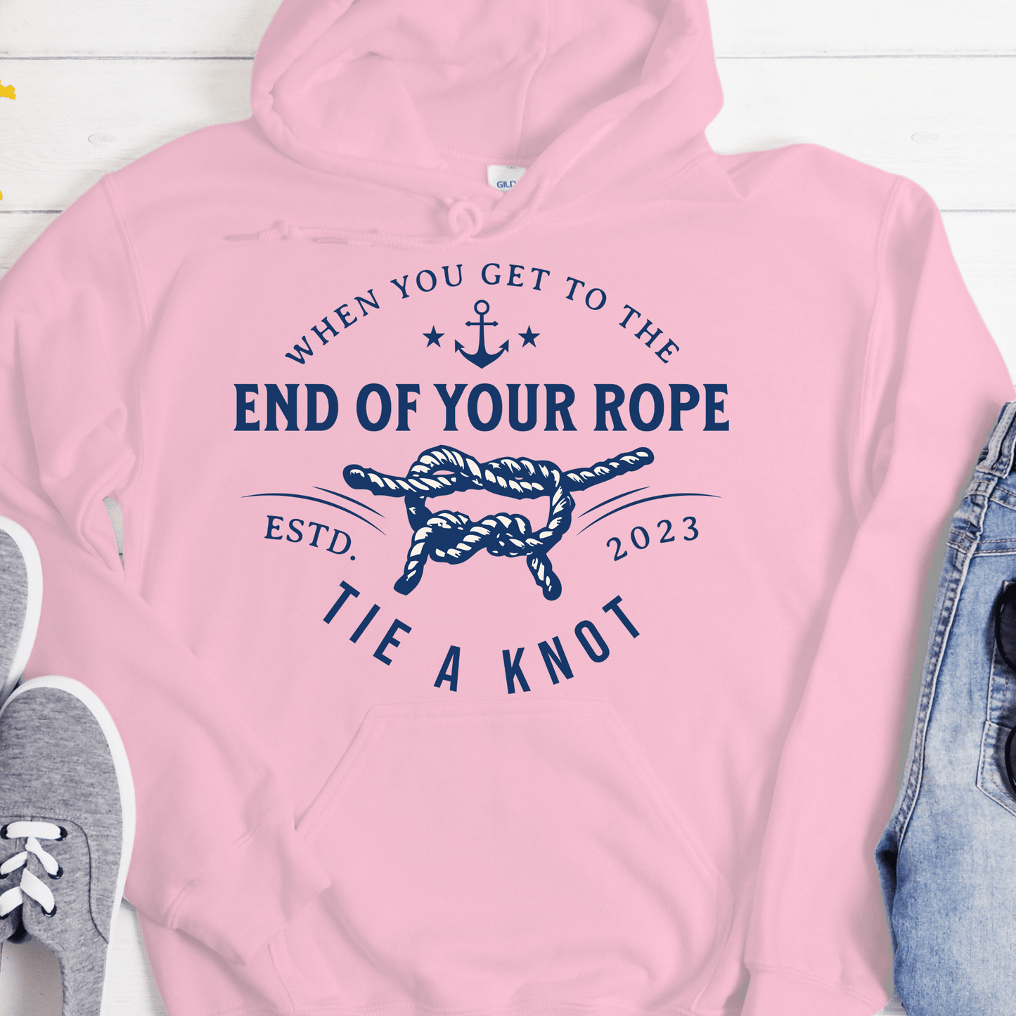 Custom Recovery Hoodie | Inspiring Sobriety |  Tie a Knot