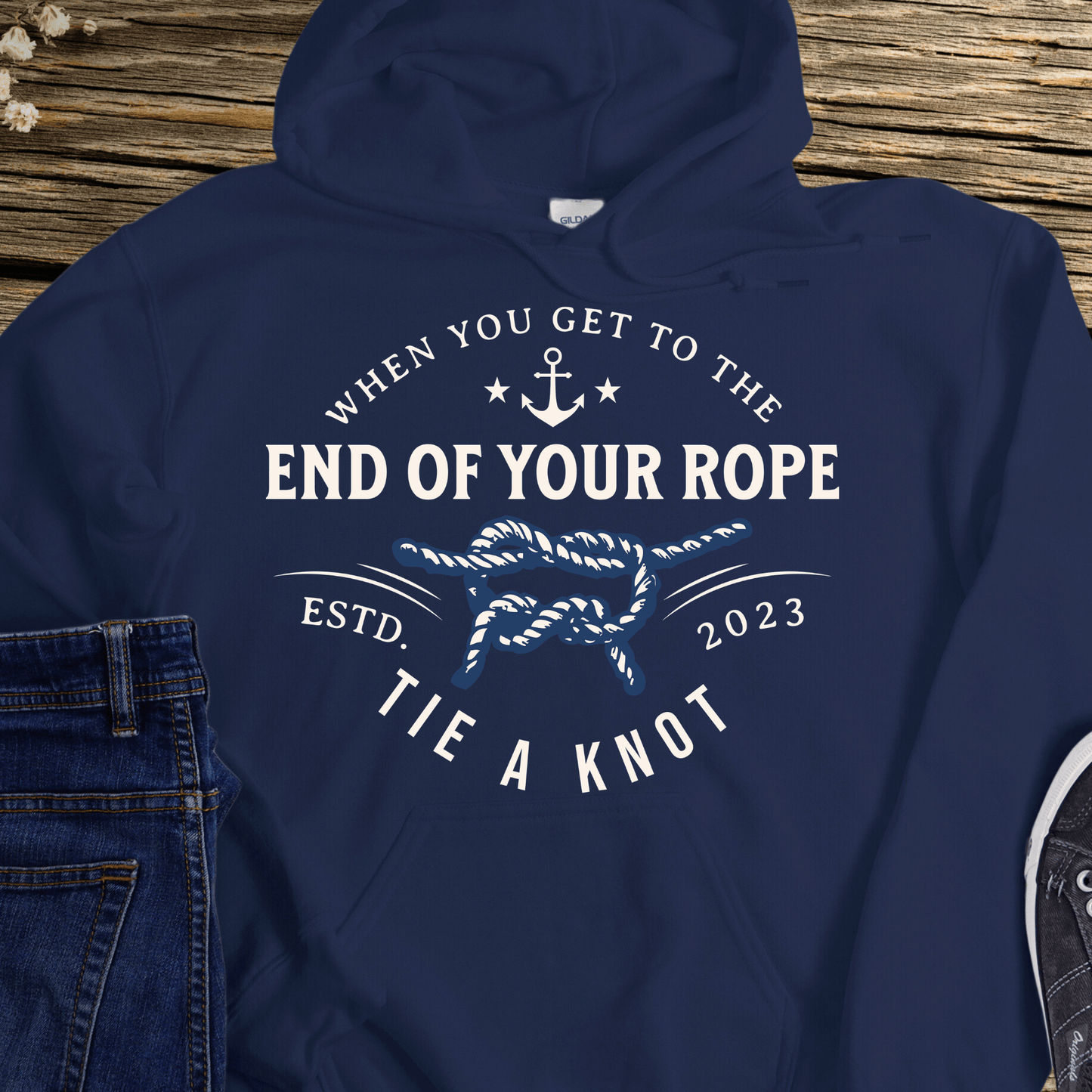 Custom Recovery Hoodie | Inspiring Sobriety |  Tie a Knot